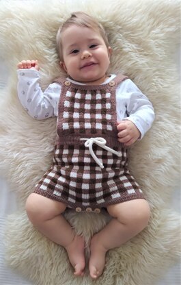 Gingham Baby Bloomers and Romper | 0-24 months