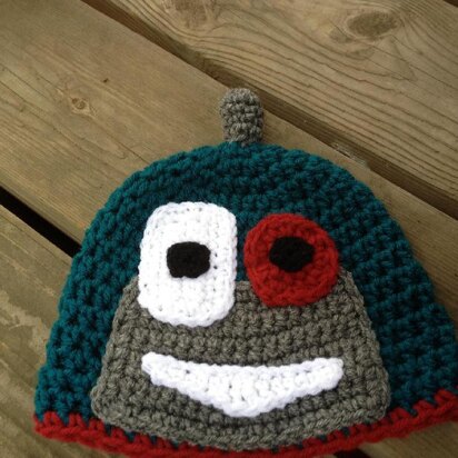 Teal Bot Hat Pattern