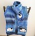 Ladies Sheep Waistcoat and Scarf