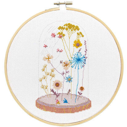 Keimprove Embroidery Kits with Flower Patterns Beginner Cross