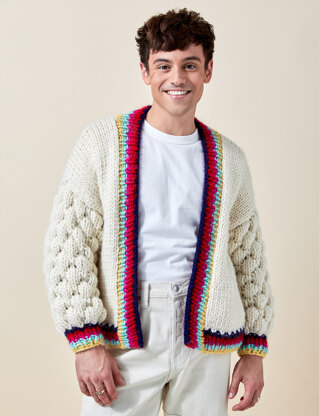 Made with Love - Tom Daley Cuddle L-XL Cardigan Knitting Kit