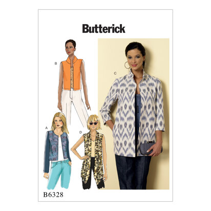 Butterick Misses' Open-Front Jackets B6328 - Sewing Pattern