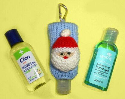 Christmas Santa Face Sanitizer Bottle Cover