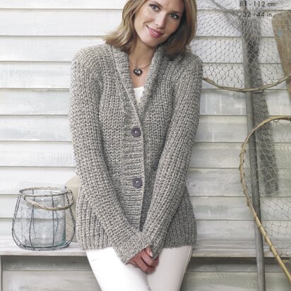 Jacket & Gilet in King Cole Chunky - 4505 - Downloadable PDF