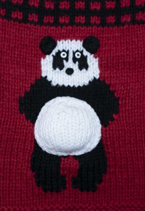 Panda Blanket in Cascade Yarns Anthem Chunky - C340 - Downloadable PDF