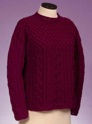 Cable and Lattice Pullover