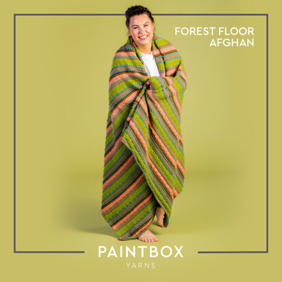 Forest Floor Afghan - Free Afghan Knitting Pattern For Home in Paintbox Yarns Simply DK by Paintbox Yarns