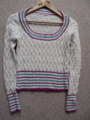 Cable and Striped Jumper