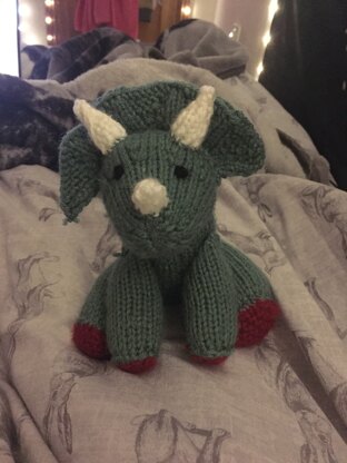 Triceratops dinosaur stuffed toy amigurumi