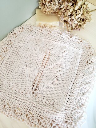 Yarrow Cotton Lace Face Cloth