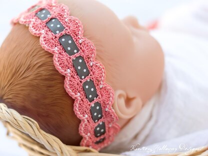 Scalloped Lace Baby Headband