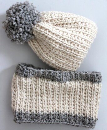 Bulky Hat and cowl Set