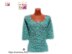Turquoise lace pullover