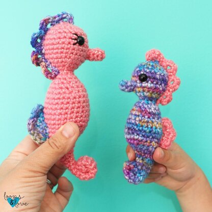 Mommy and Me Seahorse Amigurumi