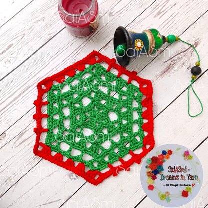 Hopscotch Granny Hex Doily