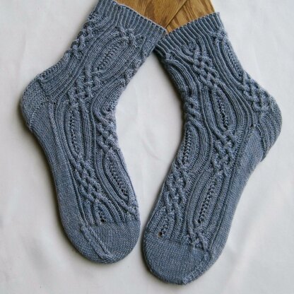 Elkridge Cable Lace Socks