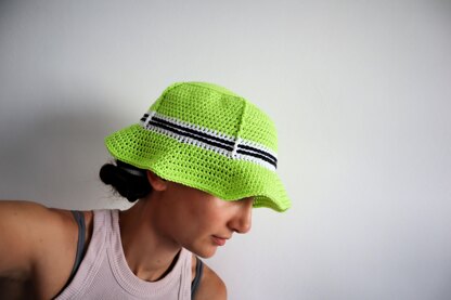Walkin On The Sun Bucket Hat Crochet pattern by Michelle Greenberg