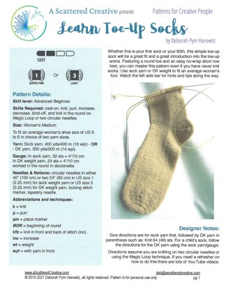 Learn Toe-Up Socks