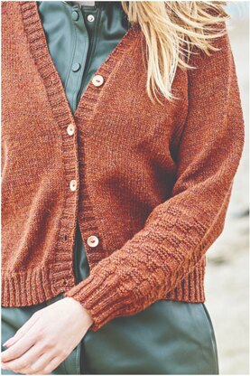 Cardigan in Stylecraft Highland Heathers DK - 9864 - Downloadable PDF