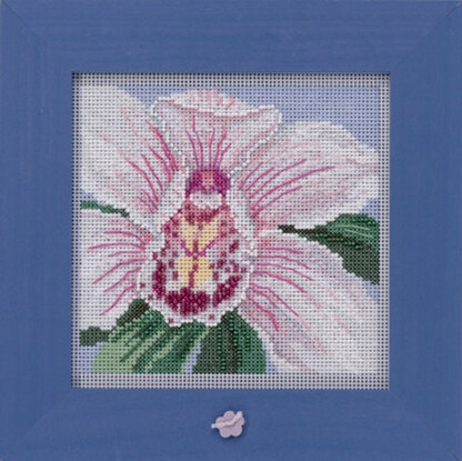 Mill Hill Spring Series 2020 - White Orchid - 5.25in x 5.25in