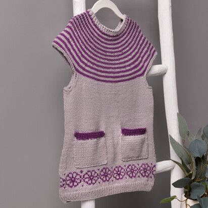 #1317 Delphinus - Jumper Knitting Pattern for Kids in Valley Yarns Superwash DK by Valley Yarns