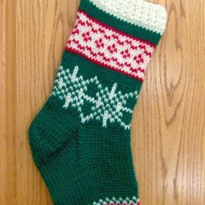 Fair Isle Christmas Stocking