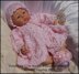 Vintage Style Lacy Matinee Set 16-22” dolls/preemie-3m+ baby