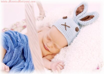 Crochet Easter Bunny Hat Pattern For Children & Newborn Baby