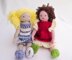 Rose and Bianca Knit Dolls