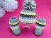 Baby Booties Baby Hat Knitted Baby Set with Crochet Finishing work