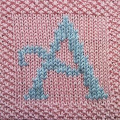 Complete A-Z Capitals set of blanket squares