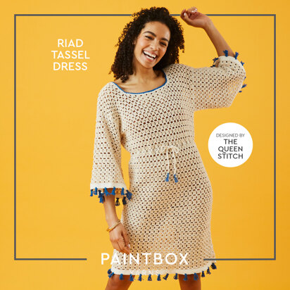 Paintbox Yarns Riad Tassel Dress (Free)