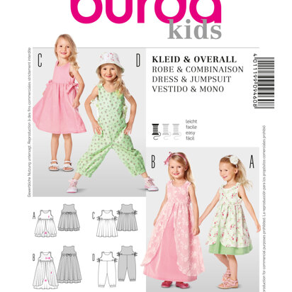 Burda Style B9460 Dress & Jumpsuit Sewing Pattern