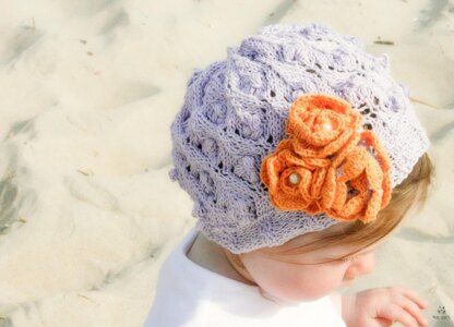 Violet lace hat