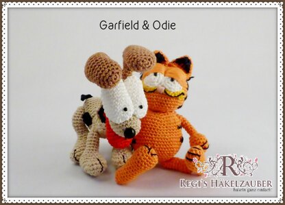 Häkelanleitung Garfield & Odie