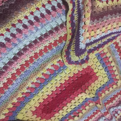 Scrap Yarn Baby Blanket