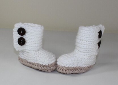 Baby Chunky Button Up Booties