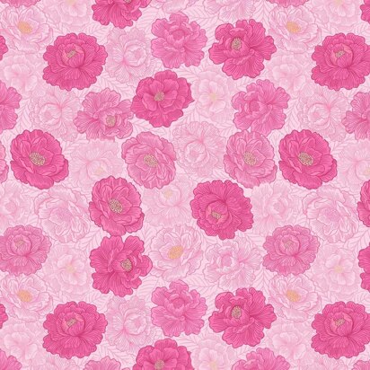 Lewis & Irene Love Blooms - Pink peony blooms