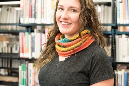 Knitting at the Library Cowl