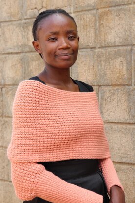 Pixel Wrap sweater scarf