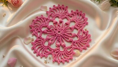 Crochet Round Motif Pattern – PDF + Video Tutorial – Circular Crochet Motif