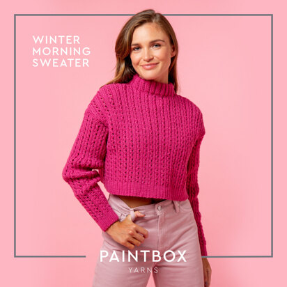 Paintbox Yarns Winter Morning Sweater PDF (Free)