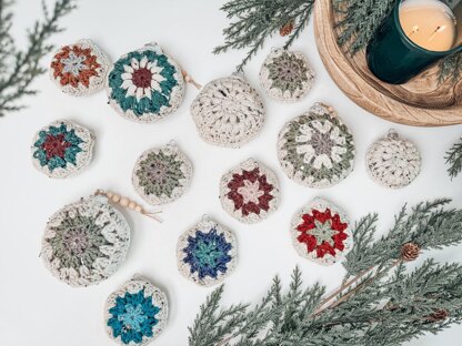 Hexagon Granny Ornaments