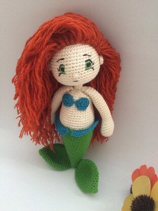 Ariel Mermaid amigurumi