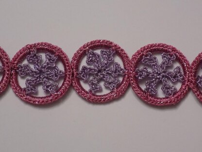 Crochet Snowflake Round Motif