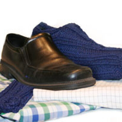 Travelin' Man Shoe Covers in Lion Brand Wool-Ease