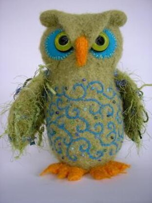 Felted Woolly Owl