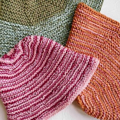 Scrappy Knit Bucket Hat.