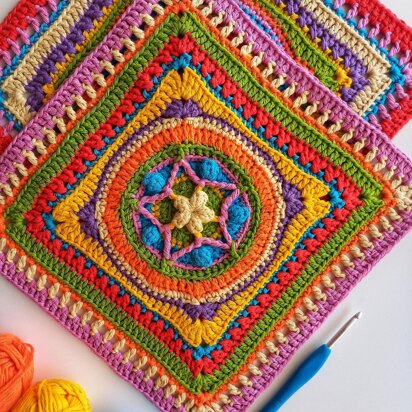 Popstar Granny Square 12"