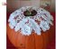 Crochet lace decor for pumpkin and table